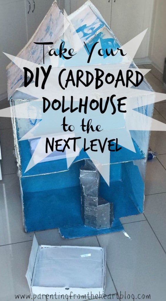 DIY Cardboard Dollhouse Stairs