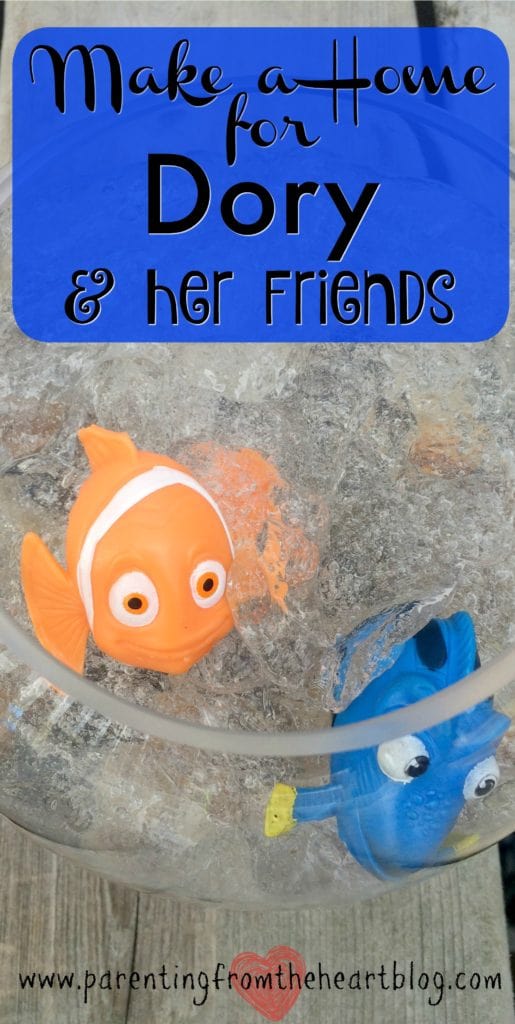 Celebrate Finding Dory with this super simple Finding Dory activity. This activity is perfect for a Finding Dory birthday party, for party favours, or just for fun! Create a home for Dory and her friends while engaging your kids in scientific discovery and sensory play!