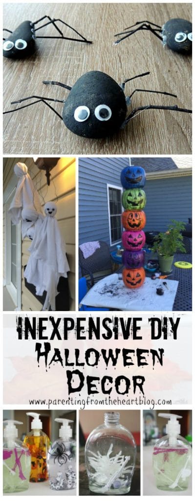 Make easy inexpensive Halloween decor with these great ideas! They are all kid-friendly and will surely wow your neighbours!