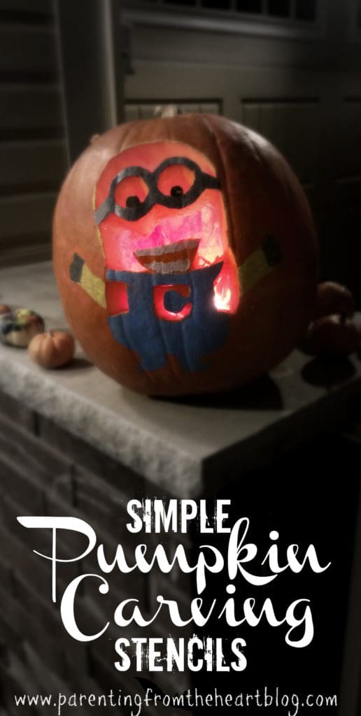 Make pumpkin carving easy with these SIMPLE DIY stencils. Make these simple pumpkin carving stencils of your kids favourite characters using stuff you already have at home. Minion pumpkin, Frozen pumpkin, Paw Patrol Pumpkin
