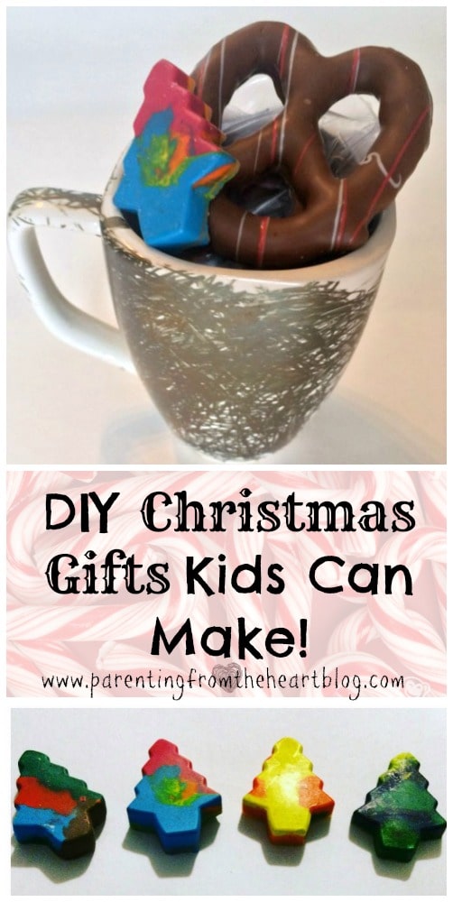 DIY Christmas Gifts kids can make with minimal help. Everything is easy to set up too and fun! Holiday gifts 