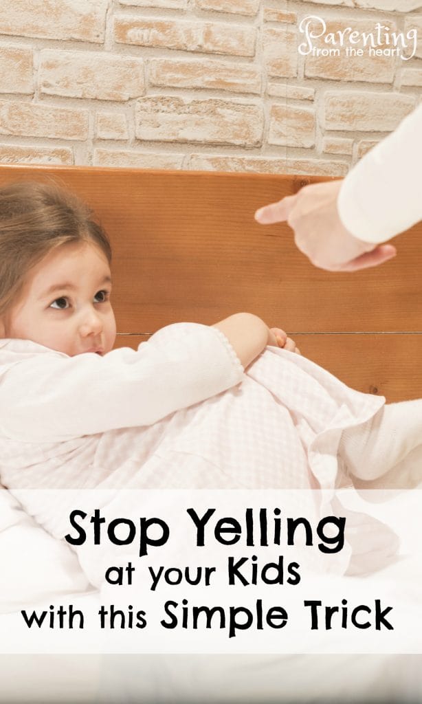 Stop yelling at your kids with this SIMPLE and effective strategy. Rooted in positive parenting, this tip stopped me from yelling at my kids and has helped calm our household greatly.