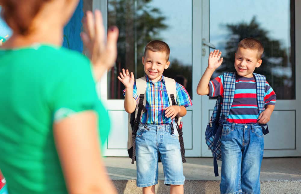 Dropping your child off on the first day at a new school or the first day of kindergarten, here are ways to empower you and your child