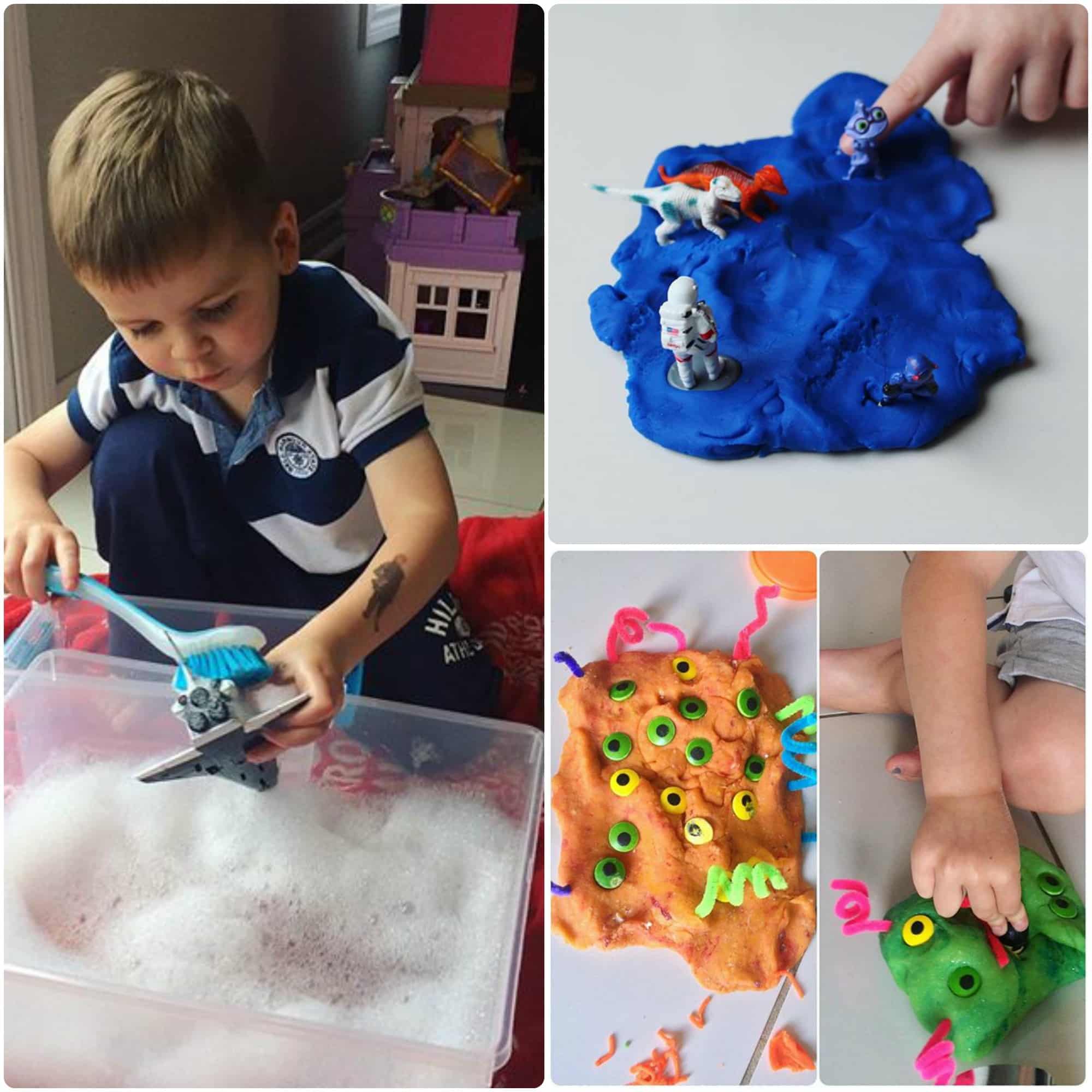 When the weather isn't great, it's so nice to have screen free boredom busters up your sleeve. These screen-free kids activities are perfect for preschoolers to keep busy, play-based learning. Rainy day activities, snow day indoor activities.