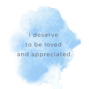 Daily affirmations for kids: I deserve love