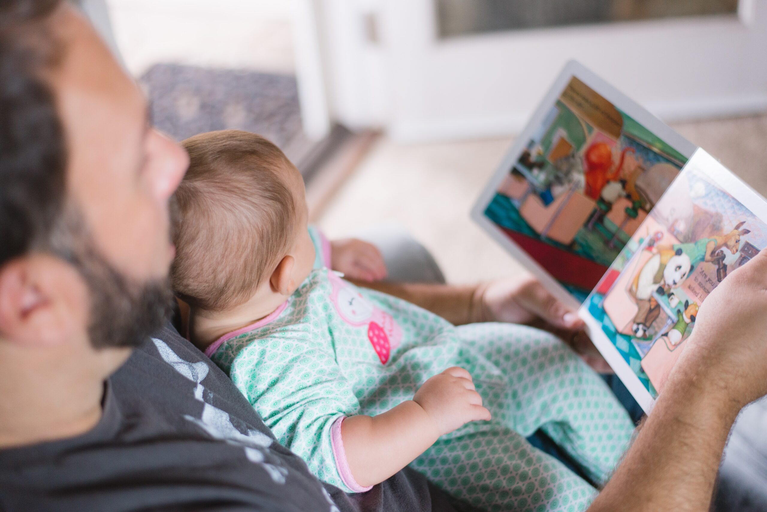 Reading to your child is a great way to introduce activities that don't include screens.