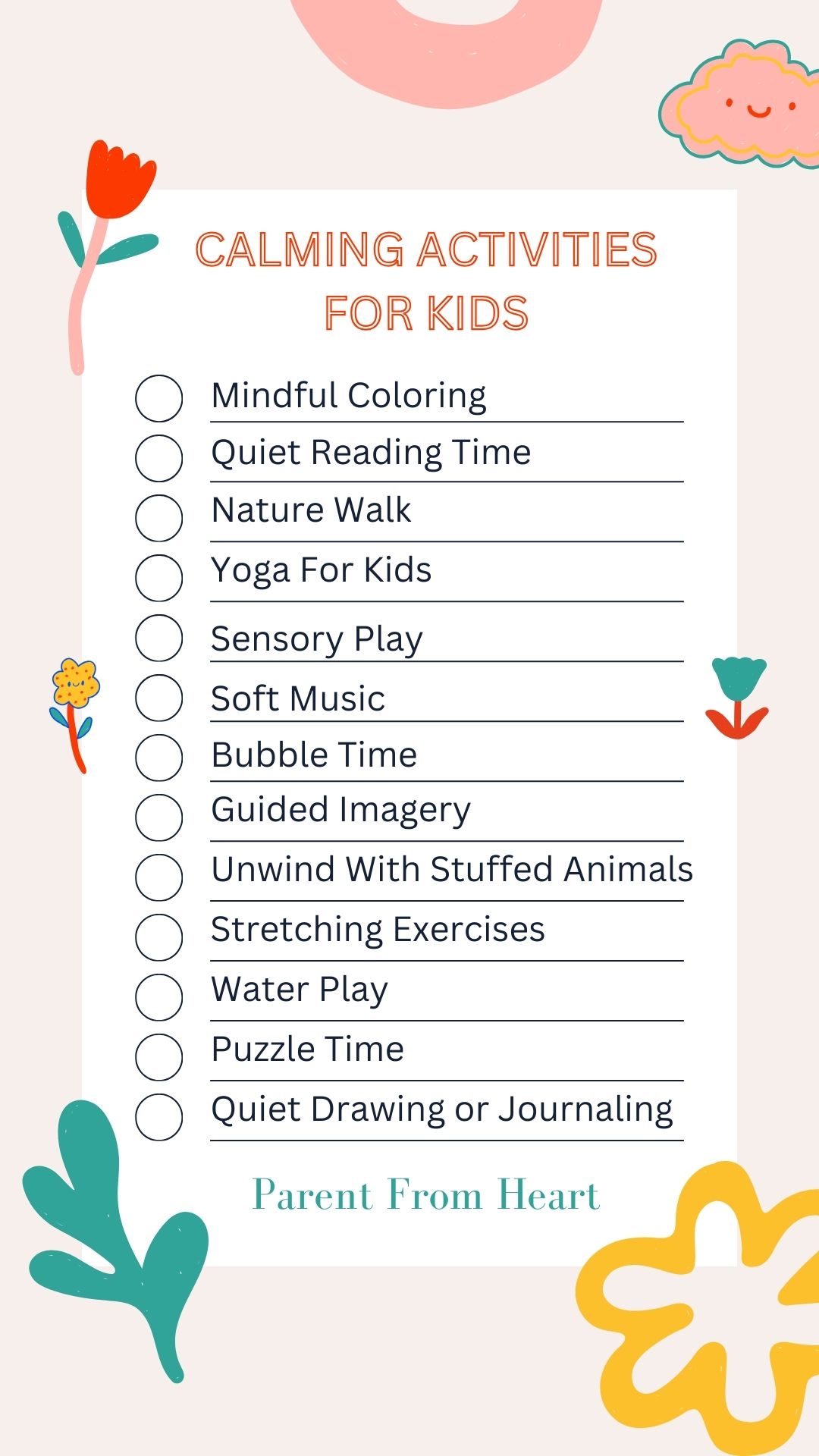 List of ideas on activities to do with a hyper child. 
