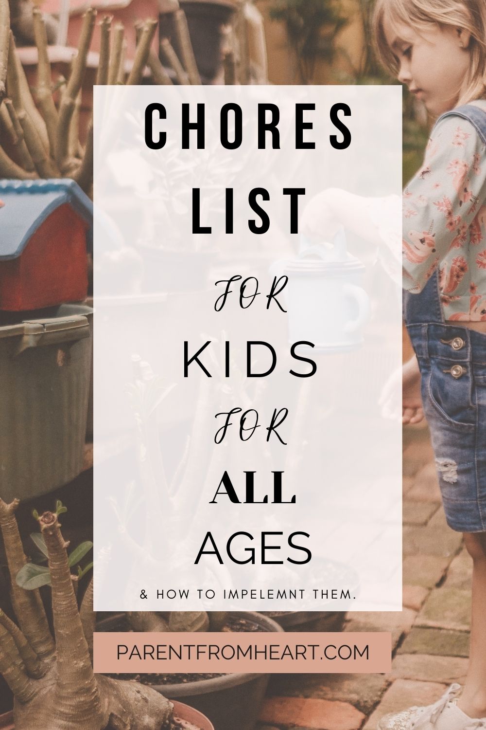 Chores List For Kids For Every Age