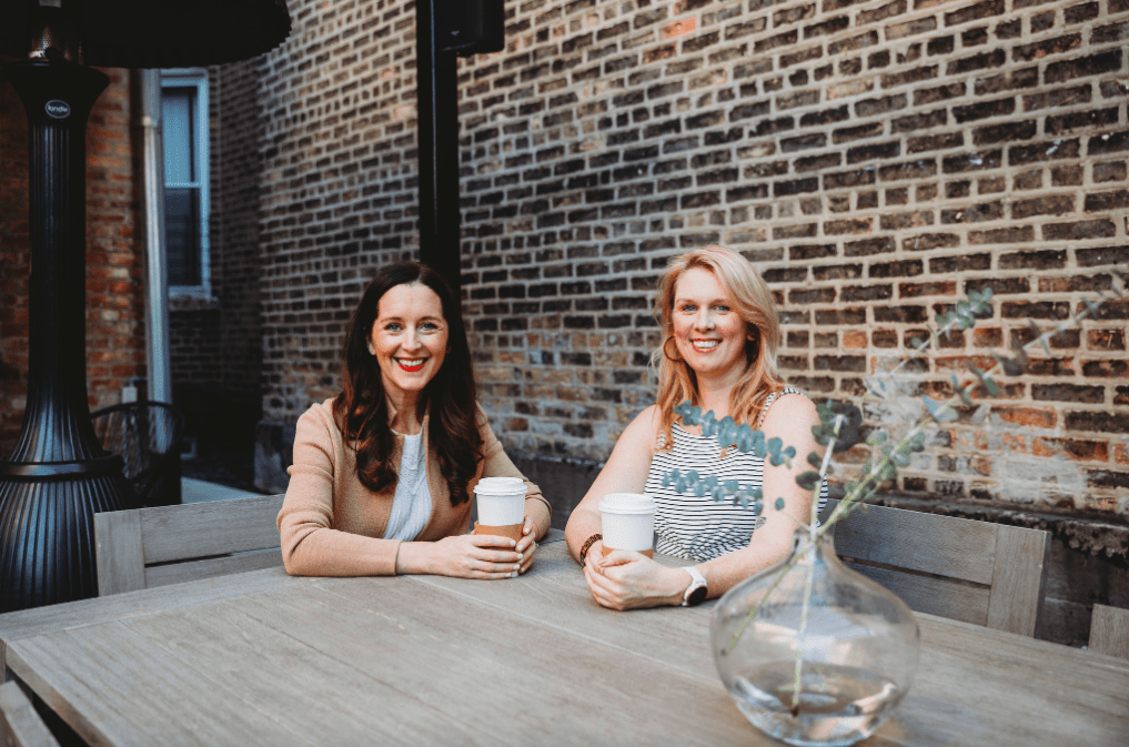 The Mom Hour co-creators Sarah Powers and Meagan Francis