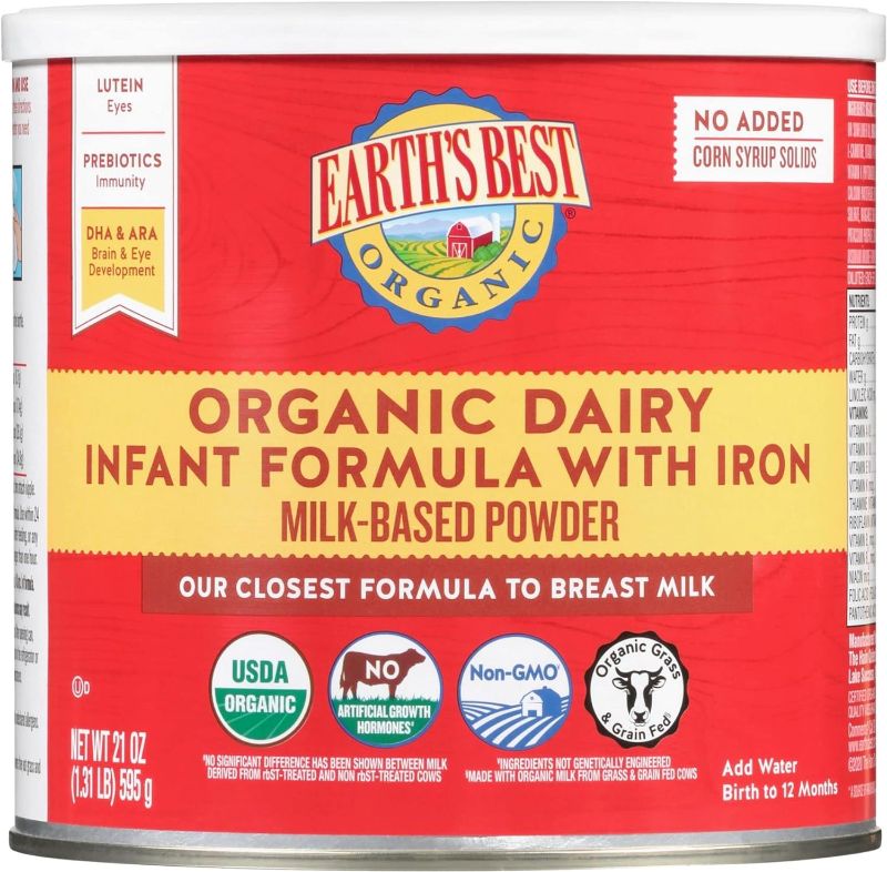Earth's Best Organic Dairy Infant Formula