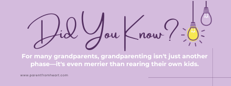 Fun fact about grandparents nurturing their grandchildren.