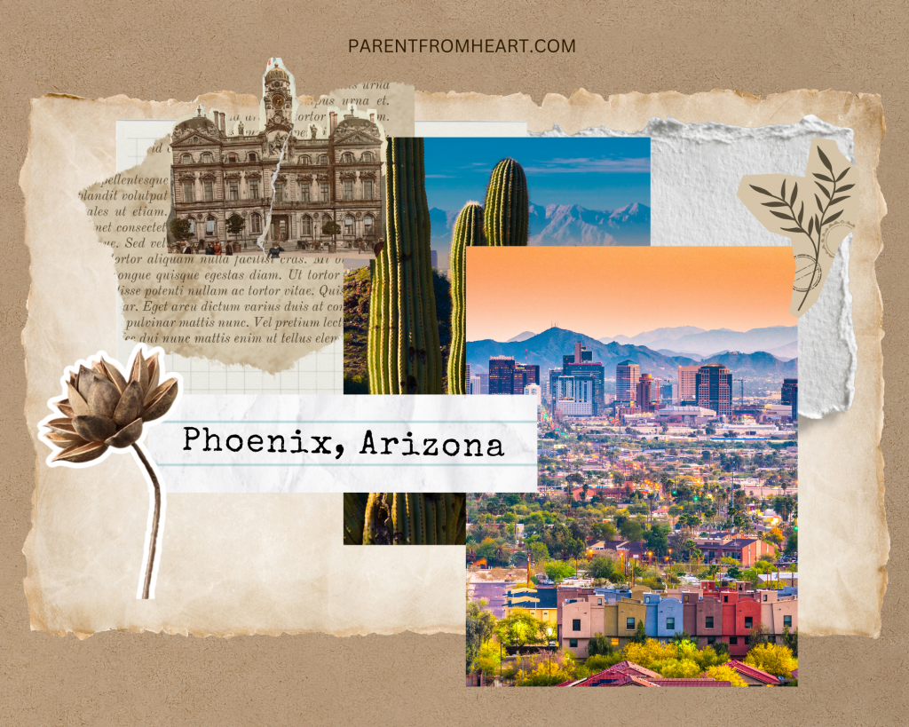 A photo collage of Phoenix, Arizona.