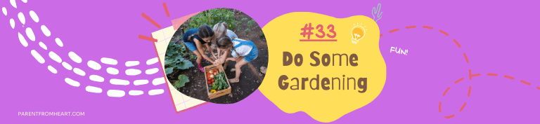 A banner of a sleepover idea: do some gardening.