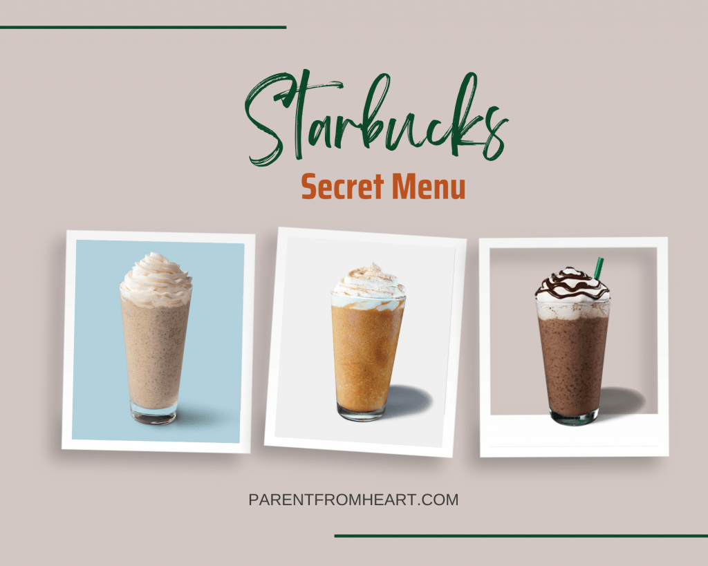 Nutritional facts of Starbuck's secret menu items.
