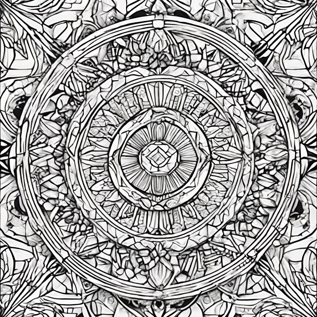 abstract coloring page