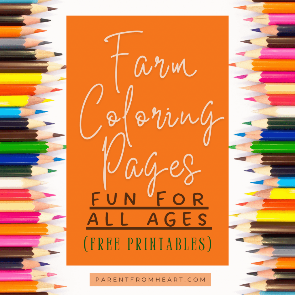 A Pinterest cover photo about Farm Coloring Pages: Fun for All Ages - Free Printables.